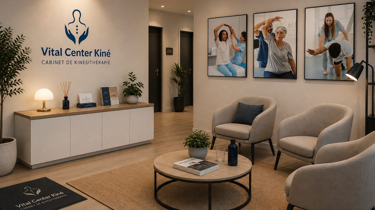 Espace d'accueil du Vital Center Kiné